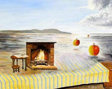 Original Surrealism Beach Paintings by NEIL FARLEY