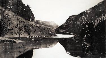 Original Figurative Landscape Printmaking by Alistair Tucker