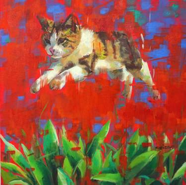 Original Cats Paintings by Amaya Fernández Fariza