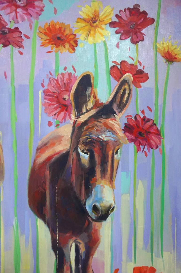 Original Color Field Painting Animal Painting by Amaya Fernández Fariza