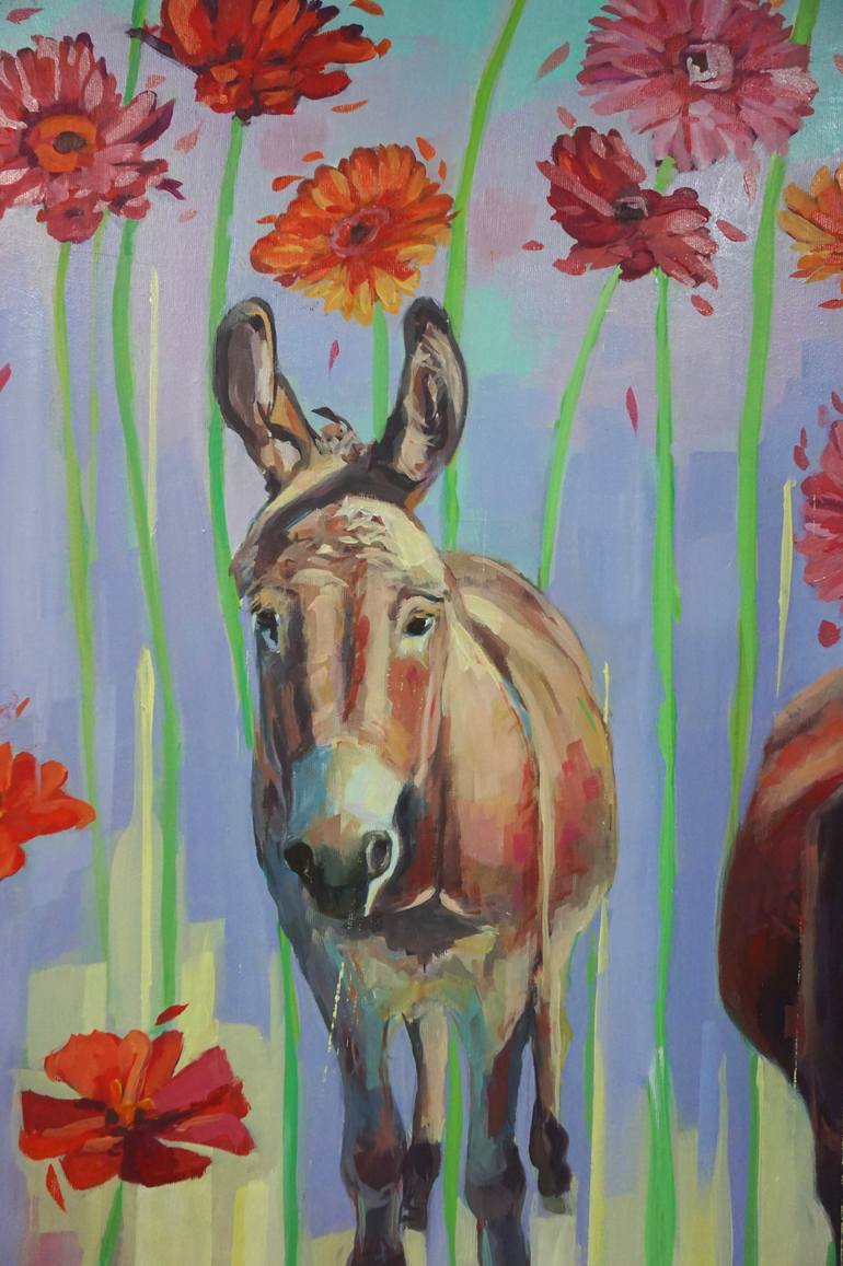 Original Color Field Painting Animal Painting by Amaya Fernández Fariza