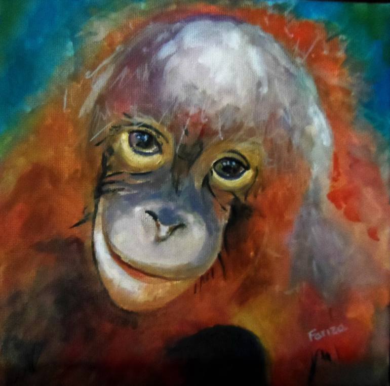 Original Figurative Animal Painting by Amaya Fernández Fariza