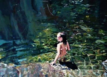 Original Figurative Landscape Paintings by Amaya Fernández Fariza