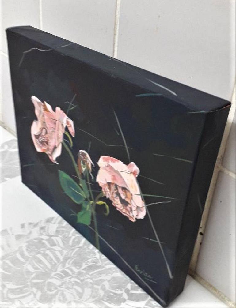 Original Figurative Floral Painting by Amaya Fernández Fariza