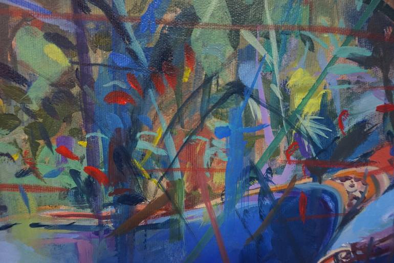 Original Fine Art Garden Painting by Amaya Fernández Fariza