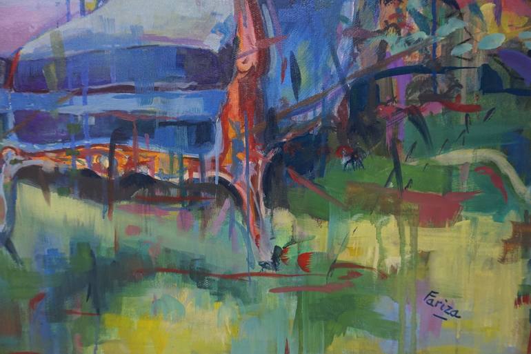 Original Fine Art Garden Painting by Amaya Fernández Fariza