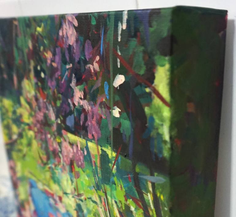 Original Fine Art Garden Painting by Amaya Fernández Fariza