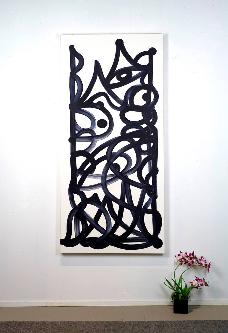 Original Abstract Expressionism Abstract Painting by Yeachin Tsai