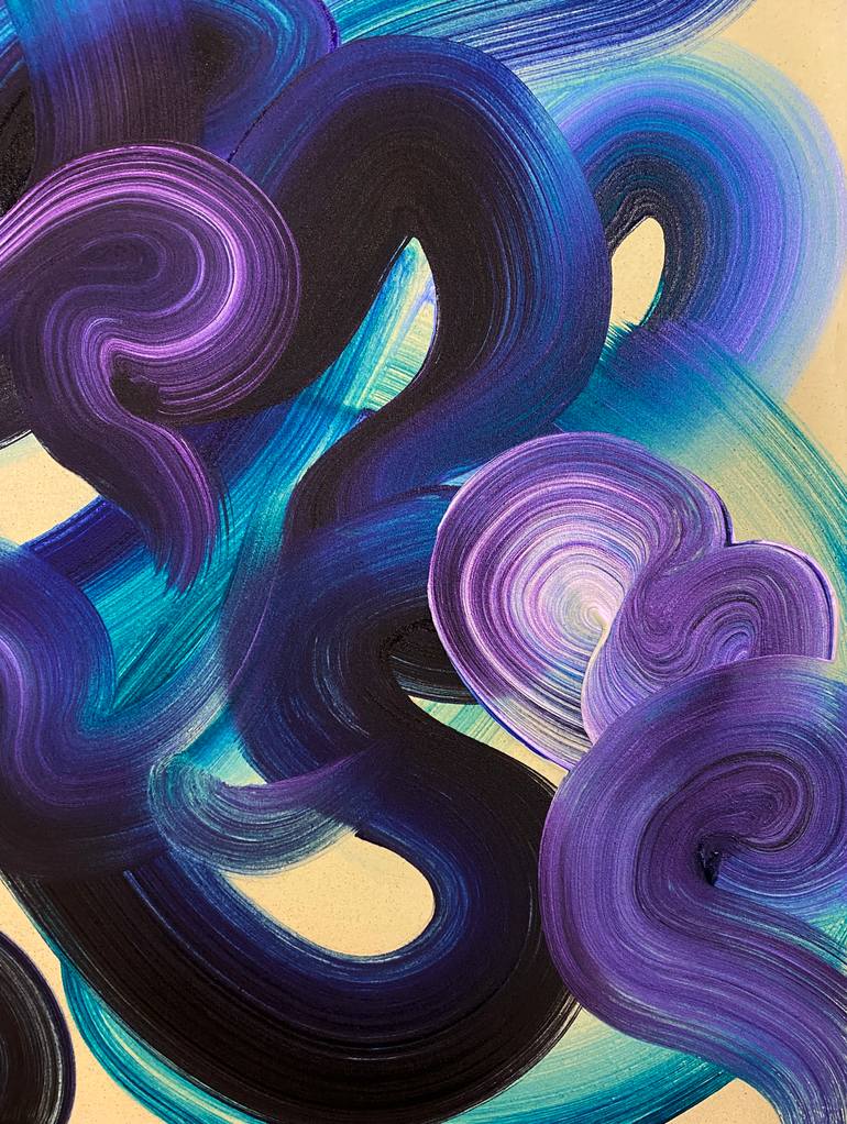 Original Abstract Expressionism Abstract Painting by Yeachin Tsai
