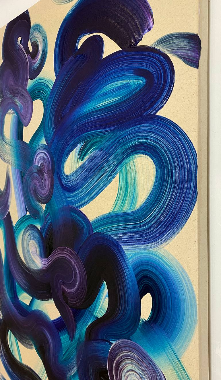 Original Abstract Expressionism Abstract Painting by Yeachin Tsai