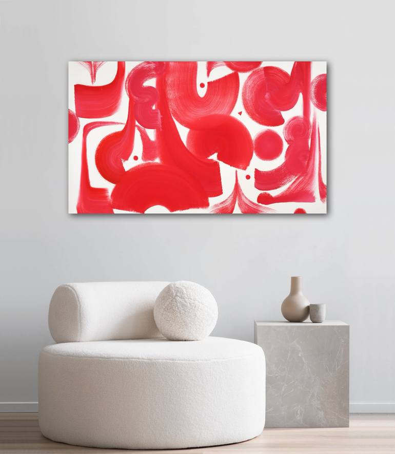 Original Abstract Expressionism Abstract Painting by Yeachin Tsai