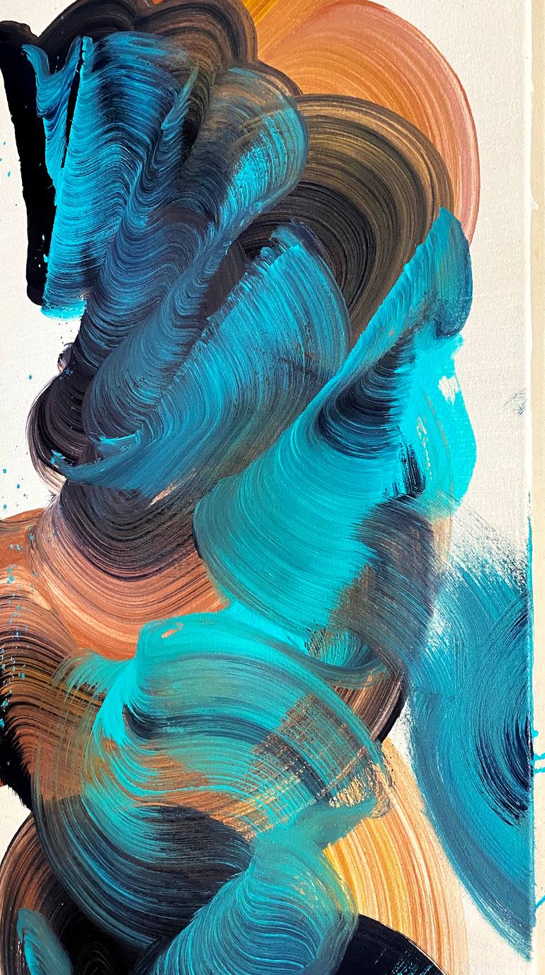 Original Abstract Expressionism Abstract Painting by Yeachin Tsai