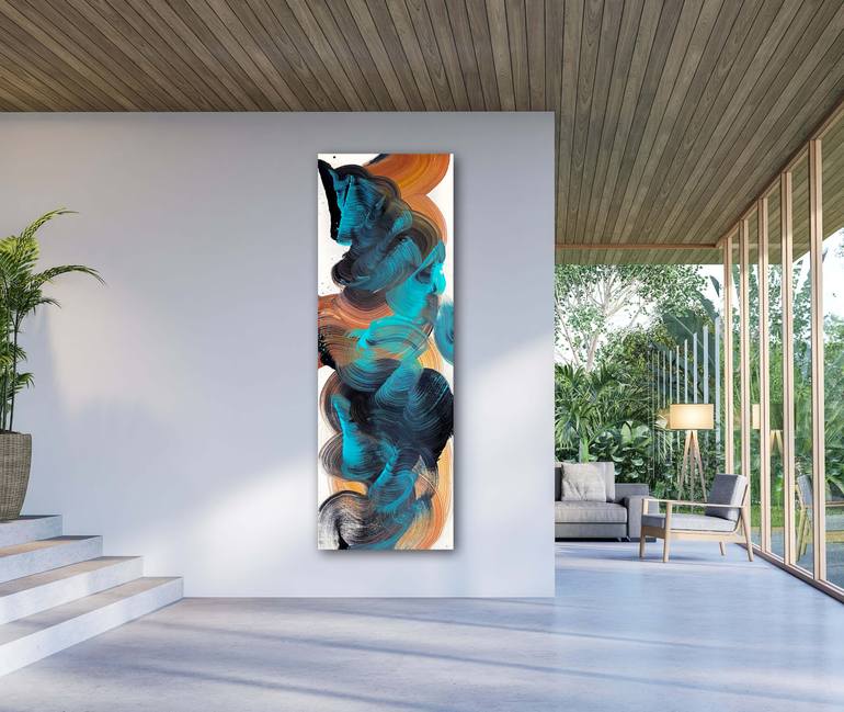 Original Abstract Expressionism Abstract Painting by Yeachin Tsai