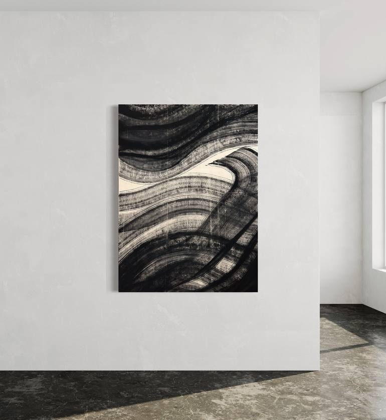 Original Abstract Expressionism Abstract Painting by Yeachin Tsai