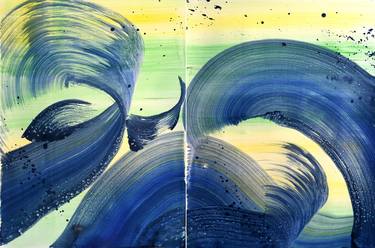 Original Modern Abstract Paintings by Yeachin Tsai