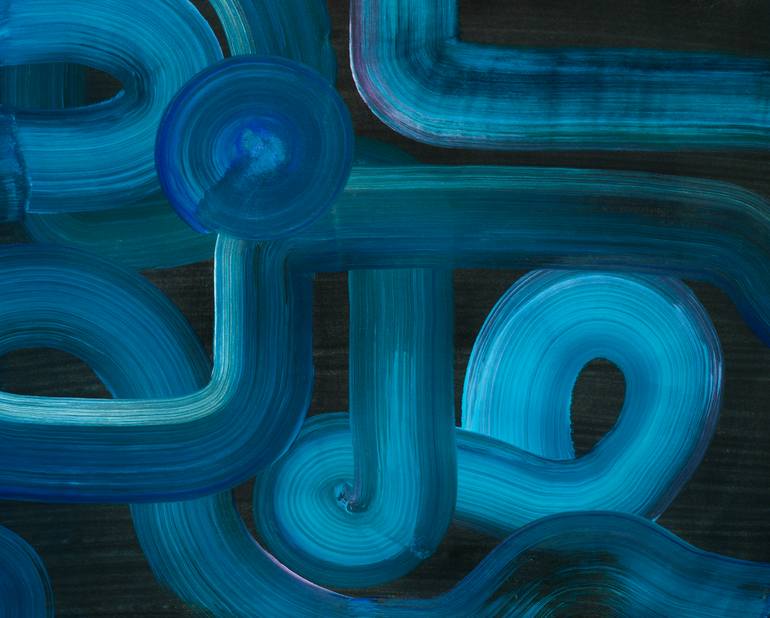 Original Abstract Expressionism Abstract Painting by Yeachin Tsai