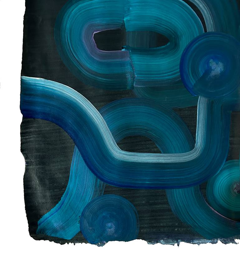 Original Abstract Expressionism Abstract Painting by Yeachin Tsai