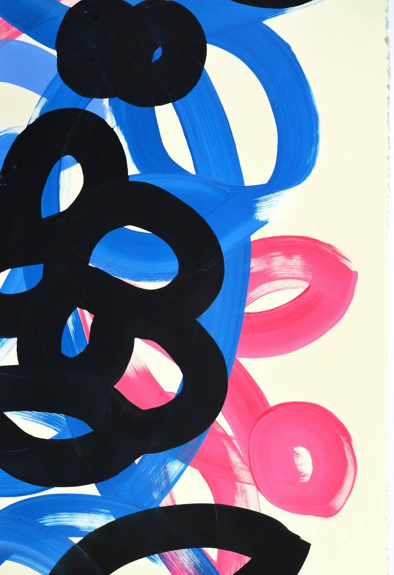 Original Abstract Expressionism Abstract Painting by Yeachin Tsai