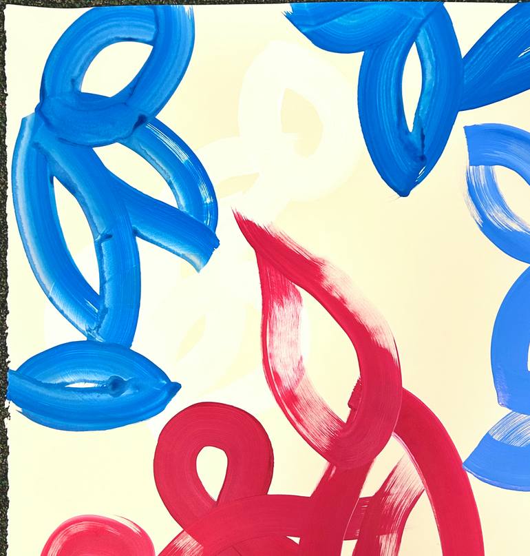 Original Abstract Expressionism Abstract Painting by Yeachin Tsai