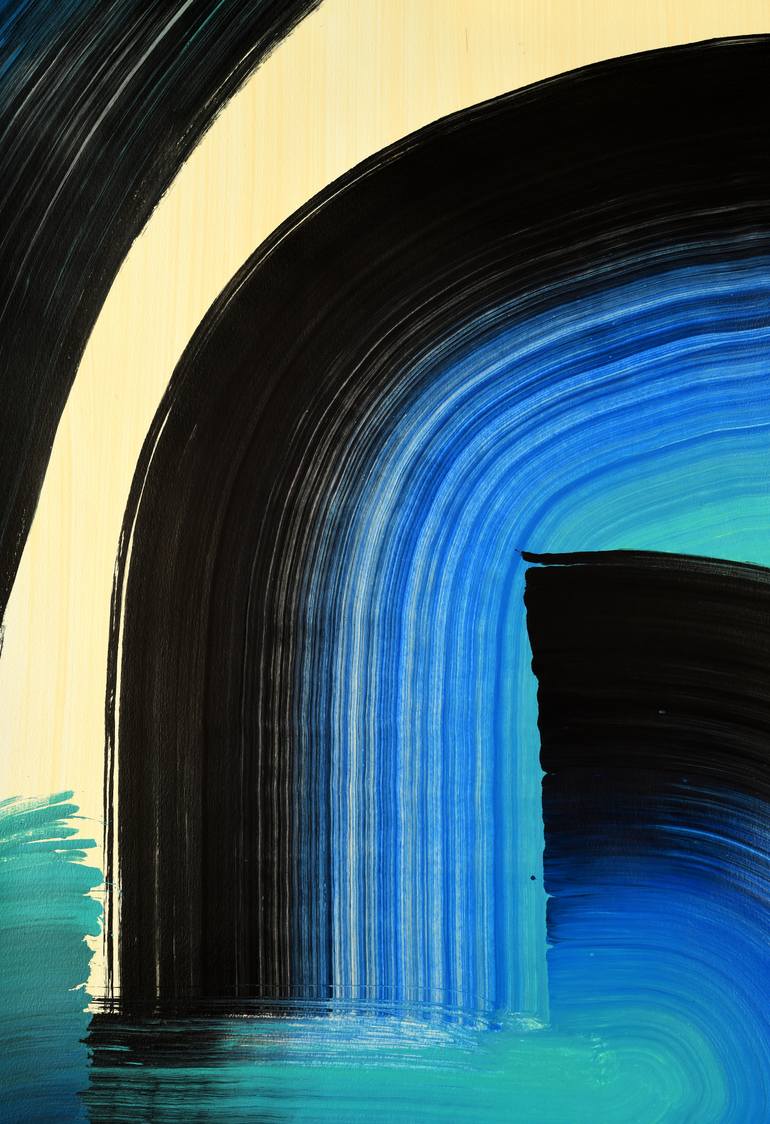 Original Abstract Expressionism Abstract Painting by Yeachin Tsai
