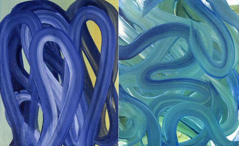 Print of Abstract Expressionism Abstract Paintings by Yeachin Tsai