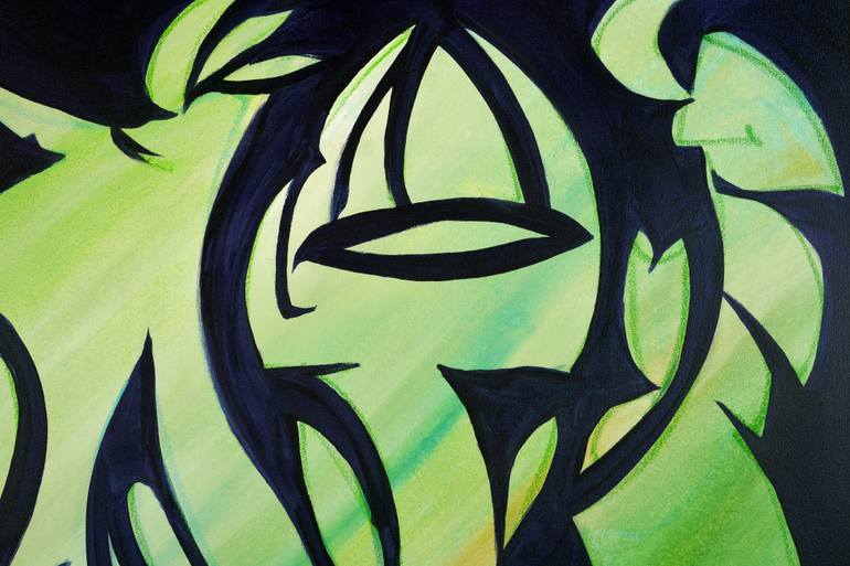 Original Abstract Expressionism Abstract Painting by Yeachin Tsai