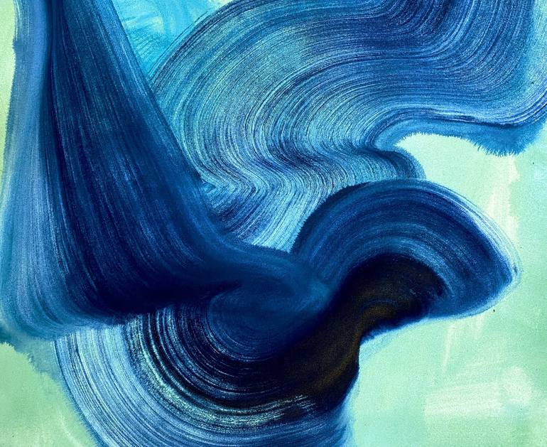 Original Abstract Expressionism Abstract Painting by Yeachin Tsai
