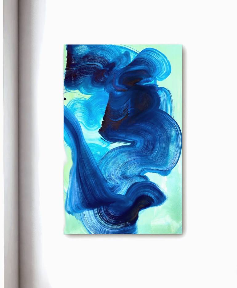 Original Abstract Expressionism Abstract Painting by Yeachin Tsai