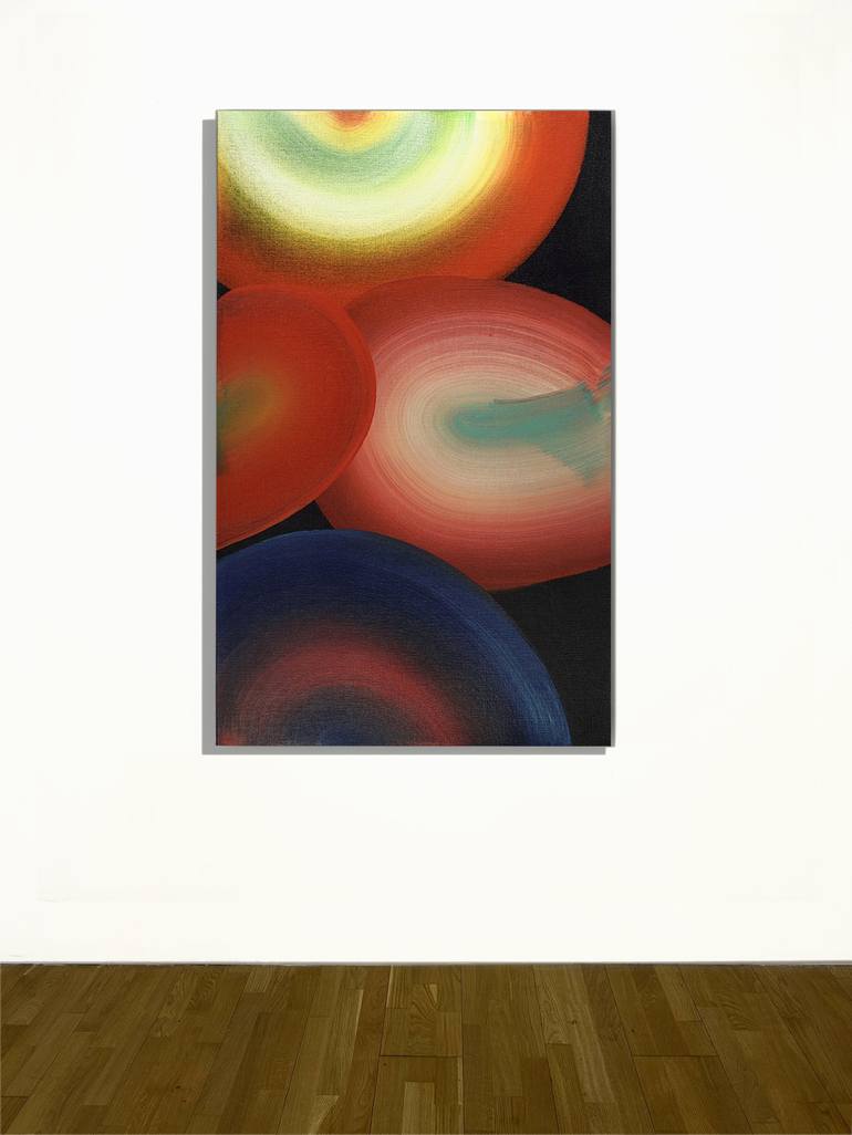 Original Abstract Expressionism Abstract Painting by Yeachin Tsai