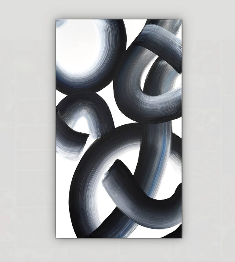 Original Abstract Expressionism Abstract Painting by Yeachin Tsai