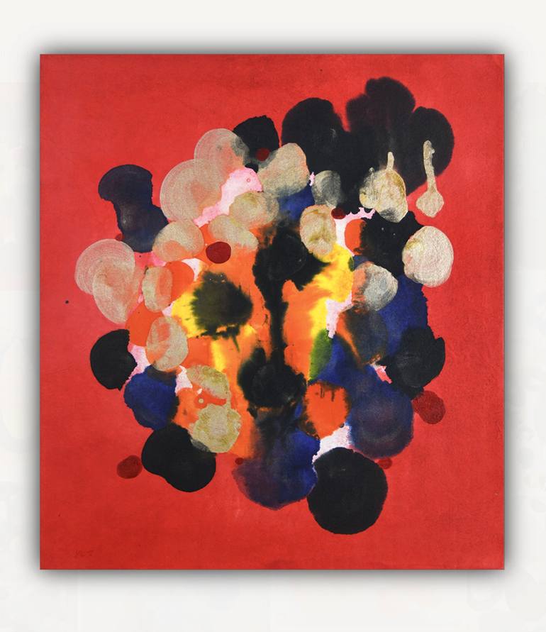 Original Abstract Expressionism Abstract Painting by Yeachin Tsai
