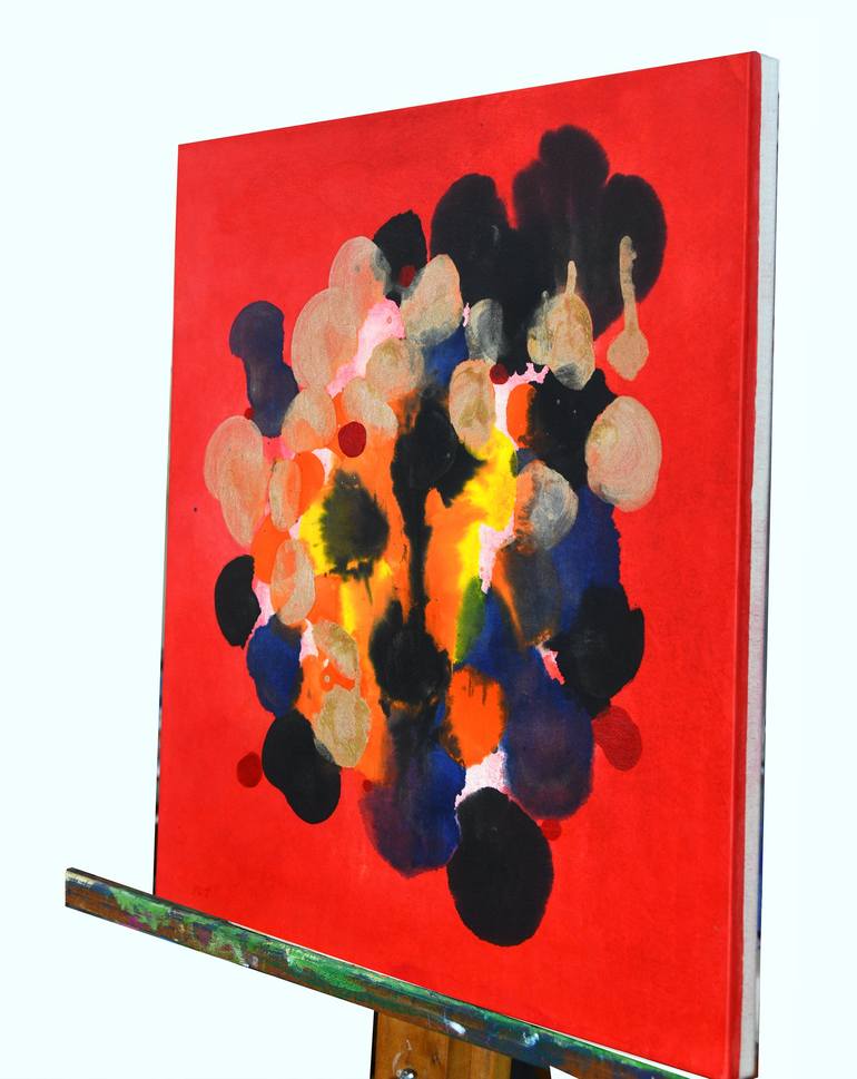 Original Abstract Expressionism Abstract Painting by Yeachin Tsai