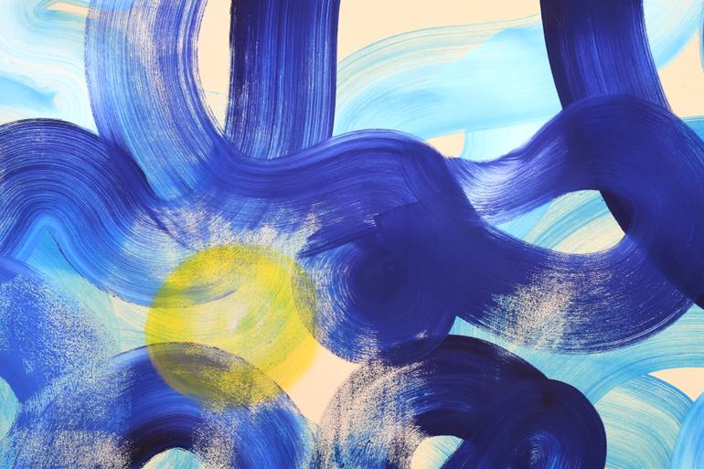 Original Abstract Expressionism Abstract Painting by Yeachin Tsai