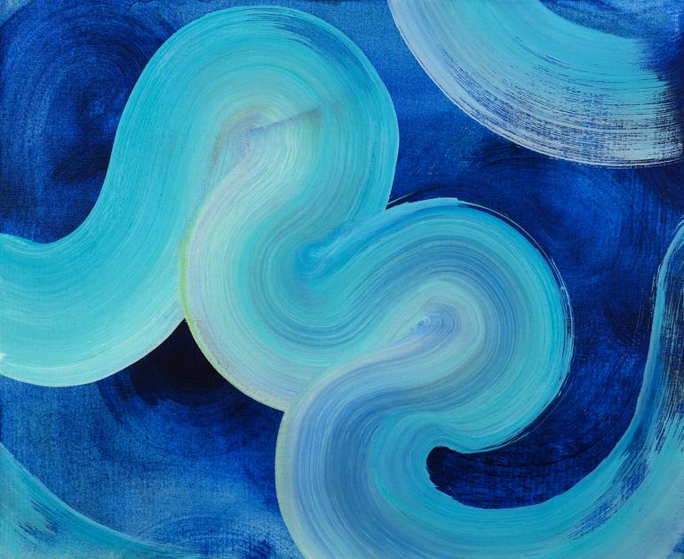 Original Abstract Expressionism Abstract Painting by Yeachin Tsai