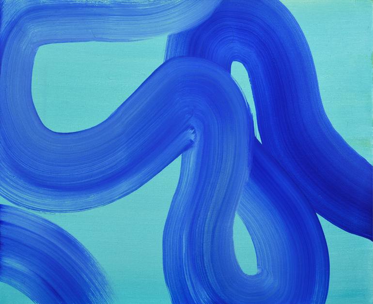 Original Abstract Expressionism Abstract Painting by Yeachin Tsai