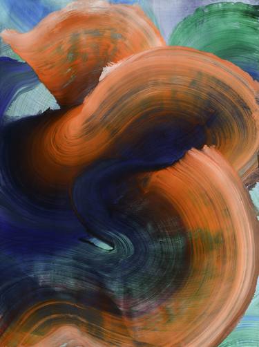 Original Abstract Expressionism Abstract Painting by Yeachin Tsai