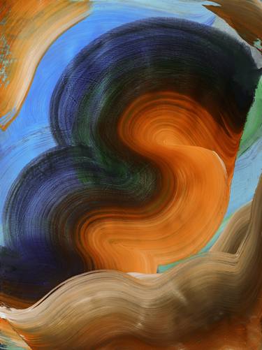 Original Abstract Expressionism Abstract Painting by Yeachin Tsai