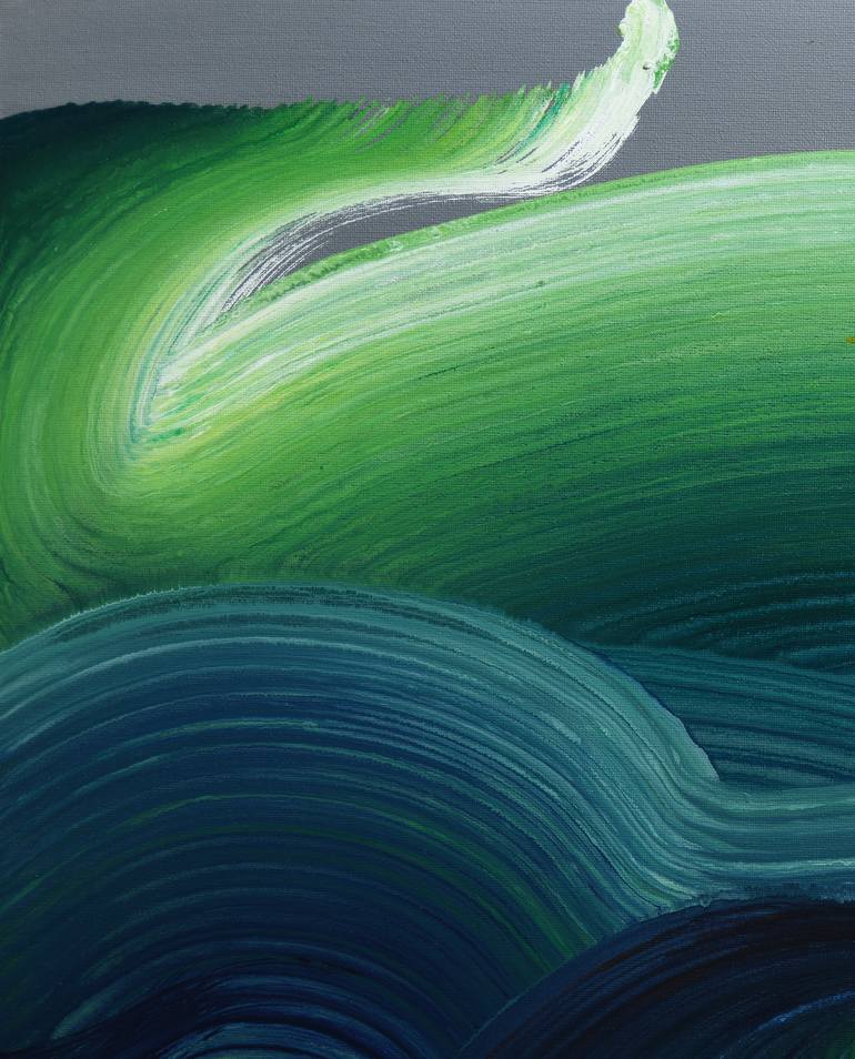 Original Abstract Expressionism Abstract Painting by Yeachin Tsai