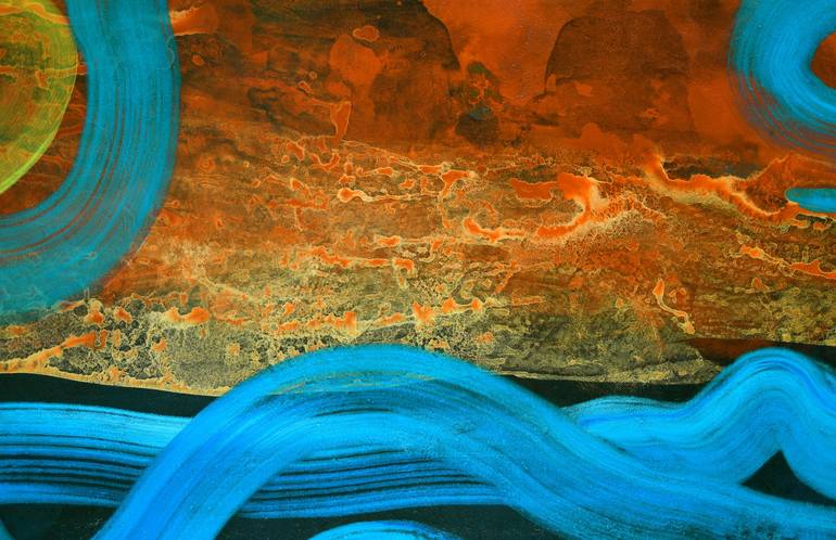 Original Abstract Expressionism Abstract Painting by Yeachin Tsai