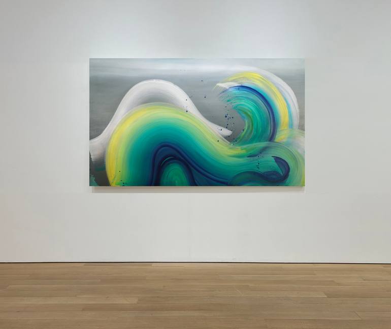 Original Abstract Expressionism Abstract Painting by Yeachin Tsai