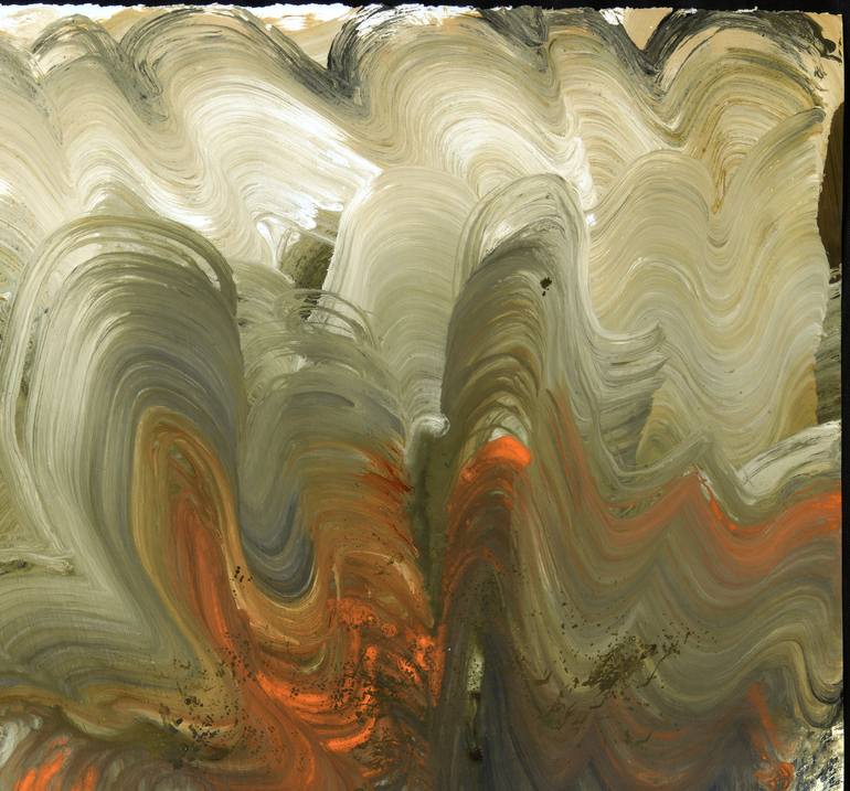 Original Abstract Expressionism Abstract Painting by Yeachin Tsai