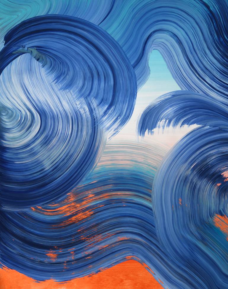 Original Abstract Expressionism Abstract Painting by Yeachin Tsai