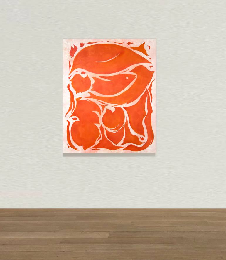 Original Abstract Expressionism Abstract Painting by Yeachin Tsai