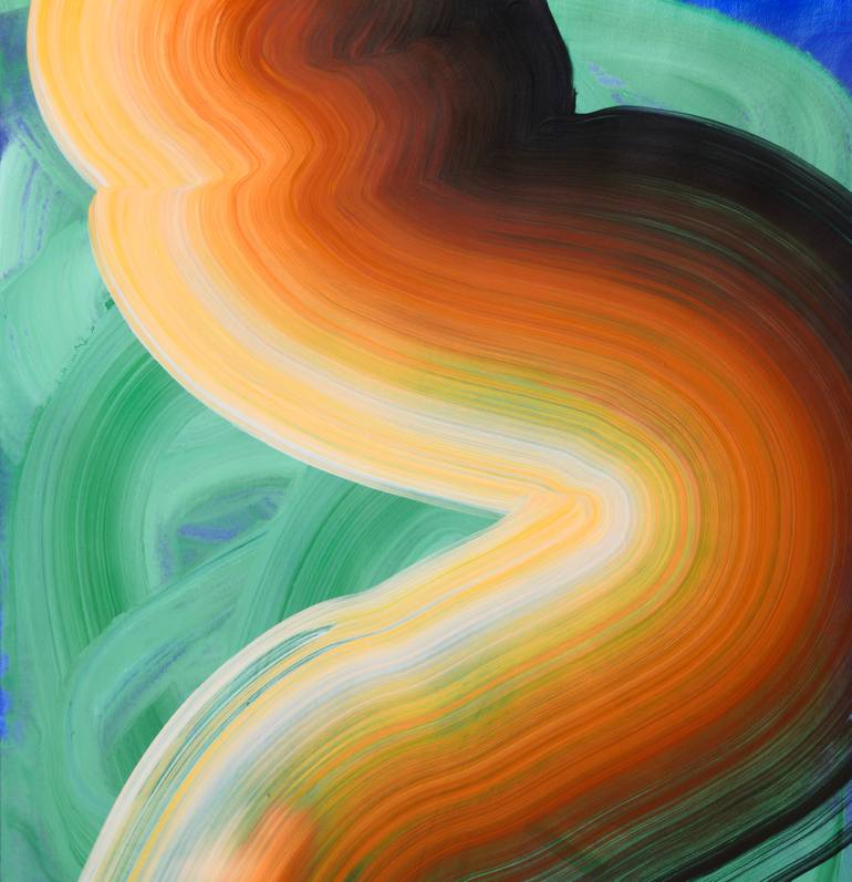 Original Abstract Expressionism Abstract Painting by Yeachin Tsai