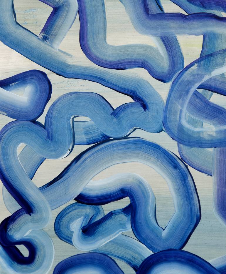 Original Abstract Expressionism Abstract Painting by Yeachin Tsai