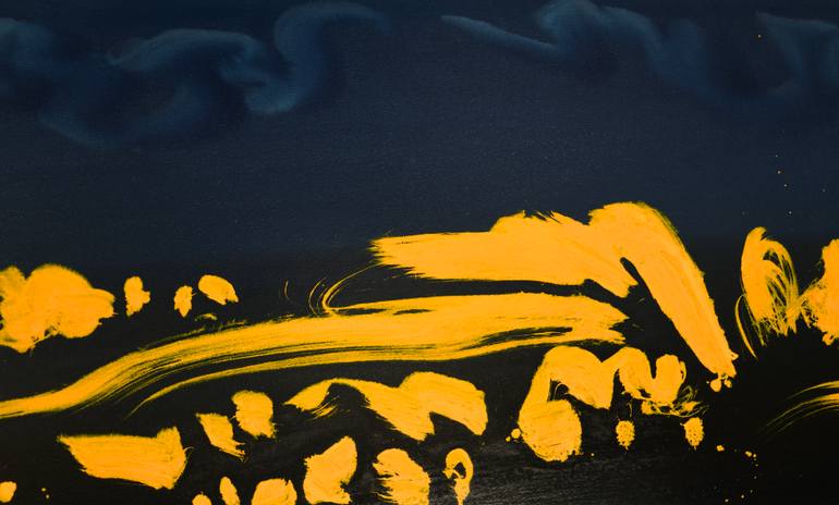 Original Abstract Expressionism Abstract Painting by Yeachin Tsai