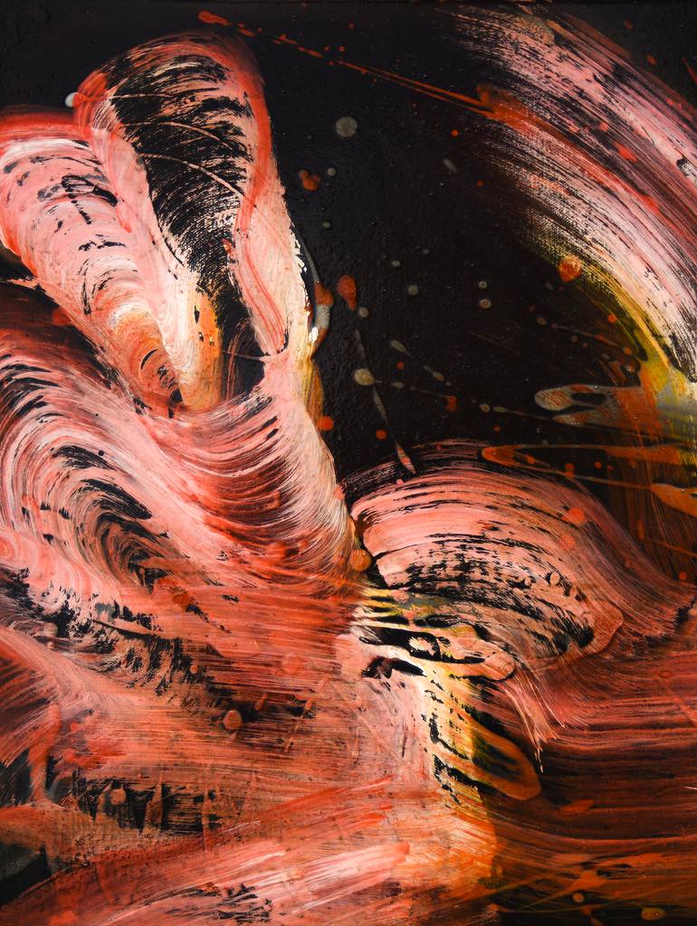 Original Abstract Expressionism Abstract Painting by Yeachin Tsai