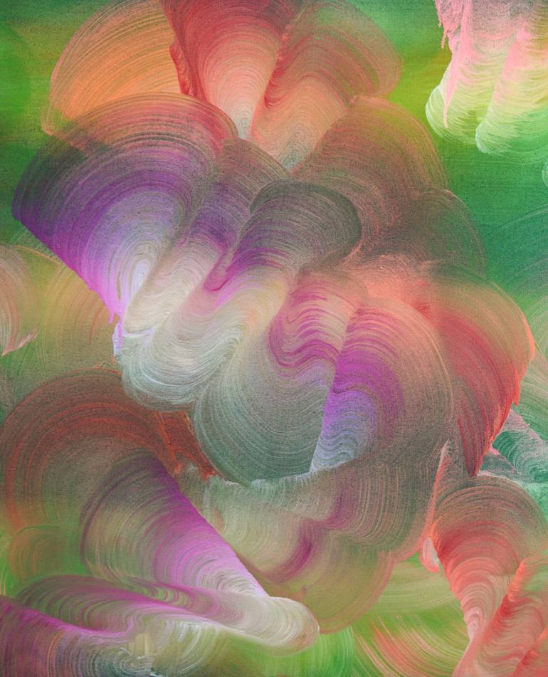 Original Abstract Expressionism Abstract Painting by Yeachin Tsai