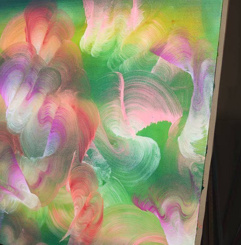Original Abstract Expressionism Abstract Painting by Yeachin Tsai