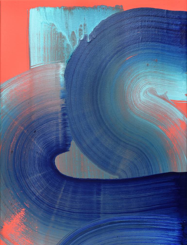 Original Abstract Expressionism Abstract Painting by Yeachin Tsai